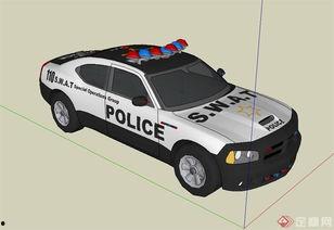 国产涂装警车模型视频,威严与细节的完美融合